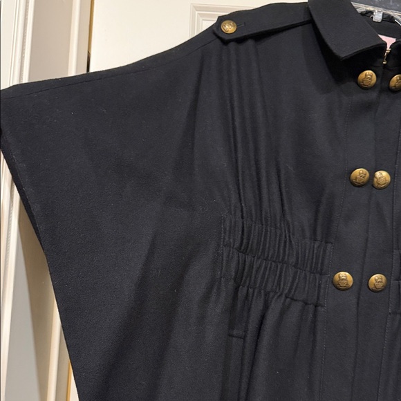 Juicy Couture Black Cape with Gold Buttons - Picture 2 of 5